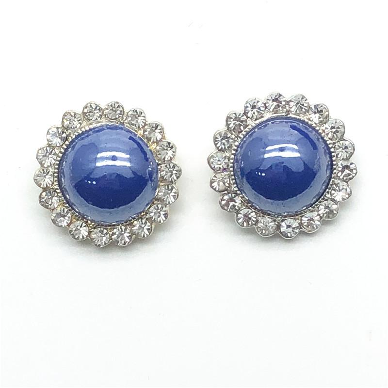 50pcs Fashionable Pillow-like Buttons Large Pearl 18/20/23mm Metal Shank Buttons Clothing DIY Accessories