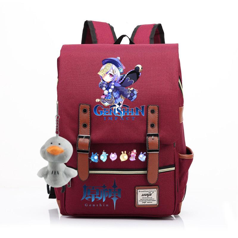 Yuanshen male and female students schoolbag anti-theft large-capacity backpack men's bag computer bag