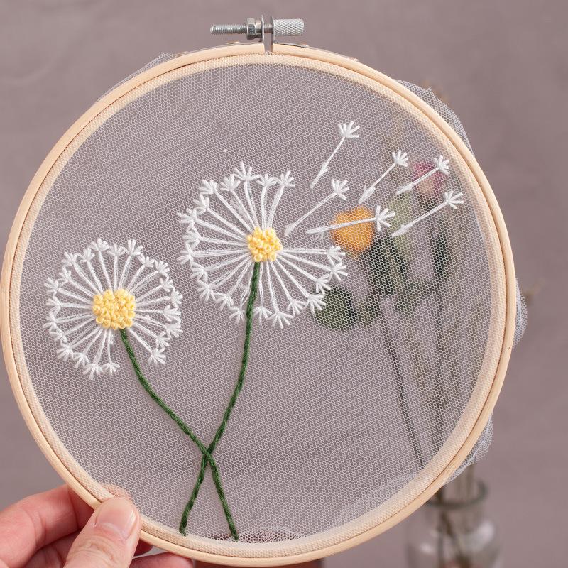 Diy Material Embroidery Bag, Simple Beginner Training Material Bag, European Embroidery Cross Stitch, Sample Available.