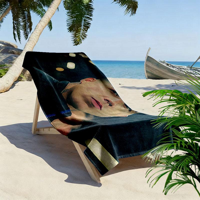 Enzo Art Print Beach Towel, Large Soft Quick Dry Towel for Beach Camping Swimming