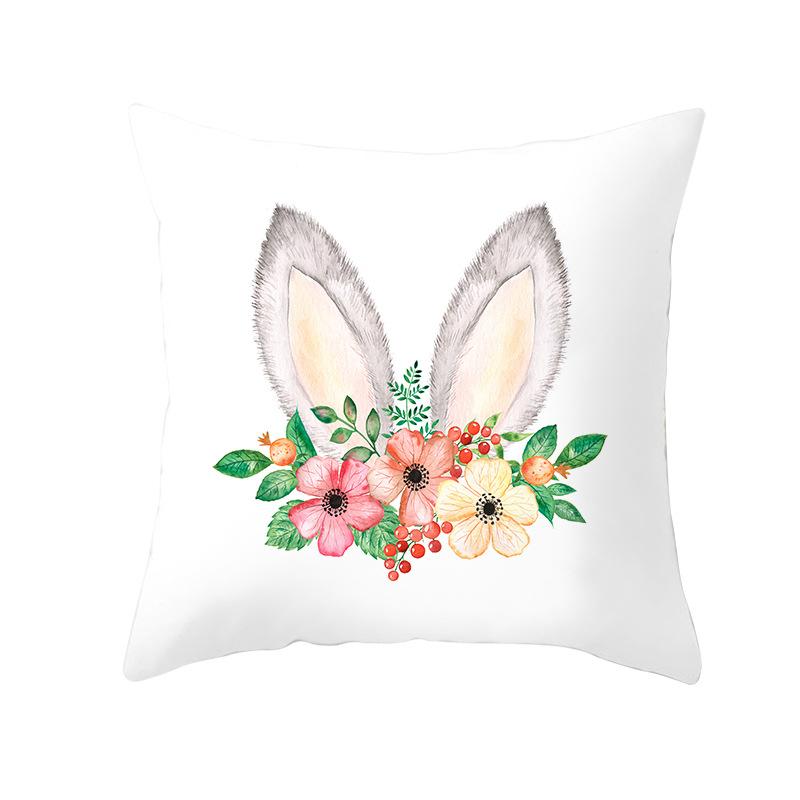New Easter Bunny Pillow Cover Festive Home Decor Pillow Cover