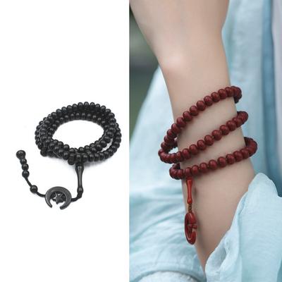 Tasbih Modlitební korálky Wrap Náramky pro Muže Ženy Tasbih Modlitba 99 Korálků Misbaha Islámský Alláh & Mohamed Růženec