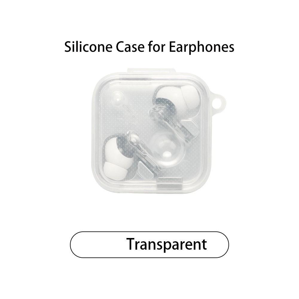 with Keyring Earphone Case Silicone Headphone Protective Case Charging Box Shell for Nothing Ear 3