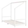 VidaXL Cadre de Lit pour Enfants, Lit Simple avec Sommier à Lattes, Meuble de Chambre à Coucher, Moderne, Blanc 80x200 cm 835701