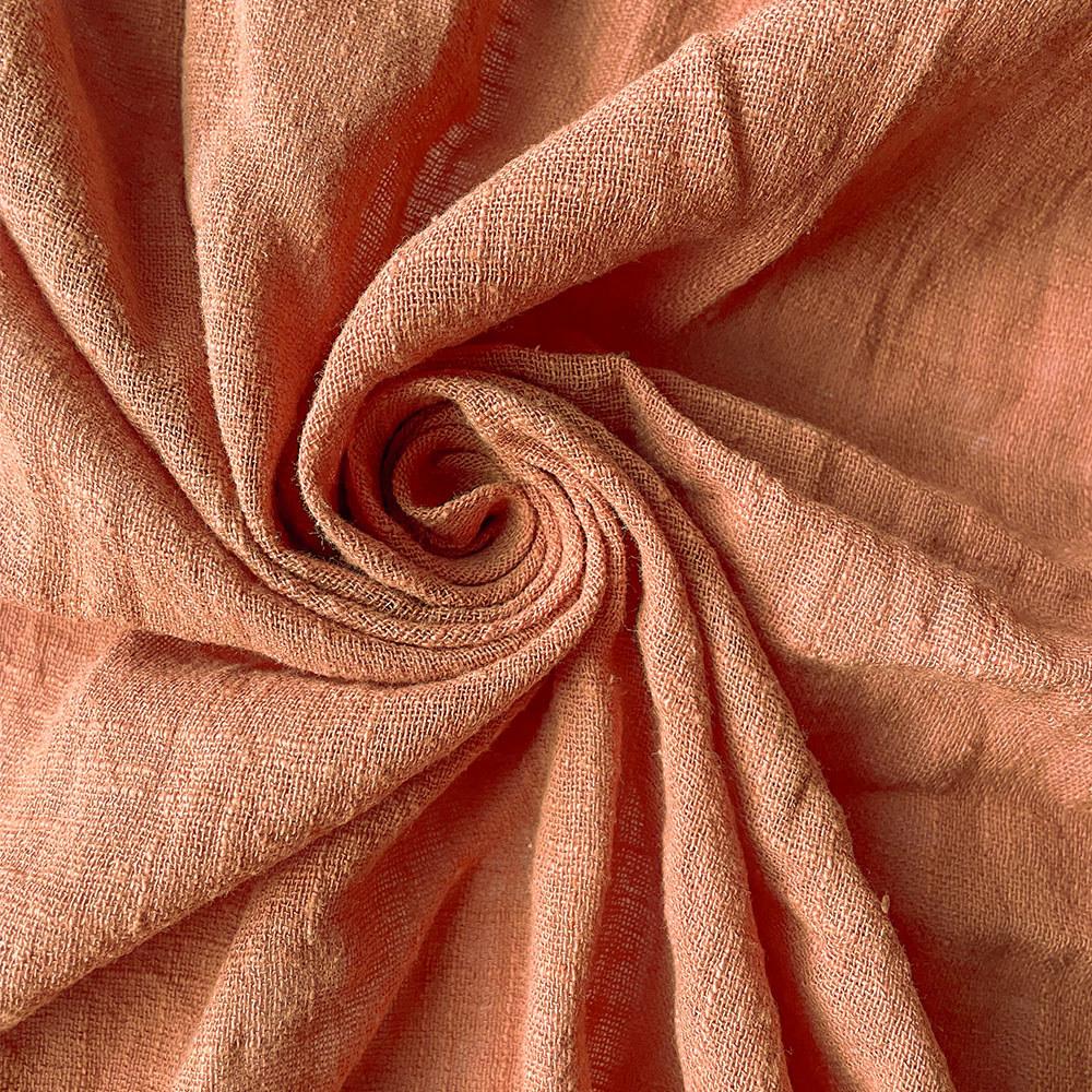 60x45CM Summer Crepe Slub Fashion Thin Linen Cotton Fabric Eco-friendly Soft Breathable DIY Handmade Sewing Craft Making Clothes