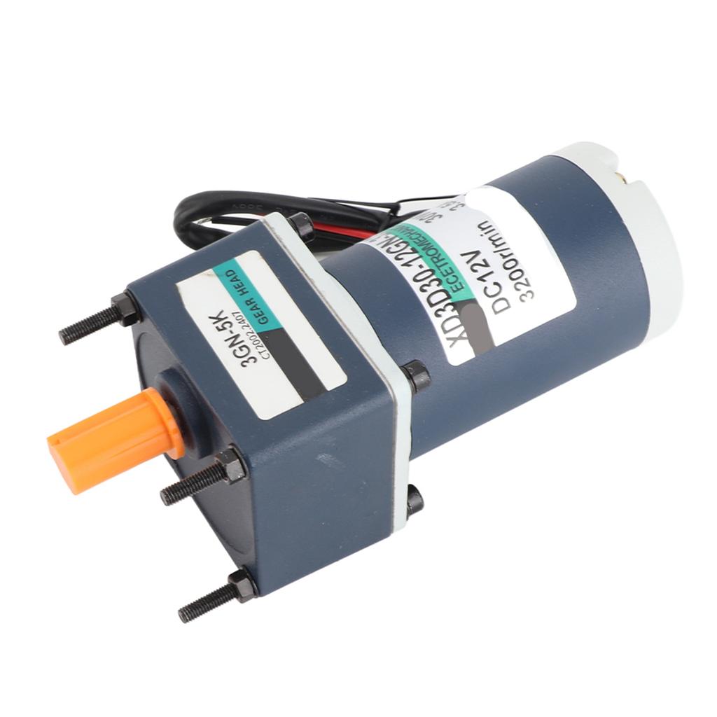12V 30W Electric Permanent Magnet Direct Current Gear Motor 3000 3200RPM Reduction Geared Motor(#2)
