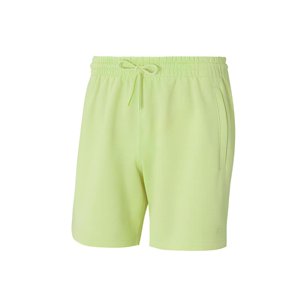 Adidas Originals Trefoil C Short Ft Drawstring Sports Shorts Men Bottoms Light-Yellow HF6353