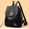 Schoolbag Kangaroo New Real Soft Leather Backpack Women's Fashion Travel Backpack Women's pu Leather Bag Casual Large Capacity Backpack