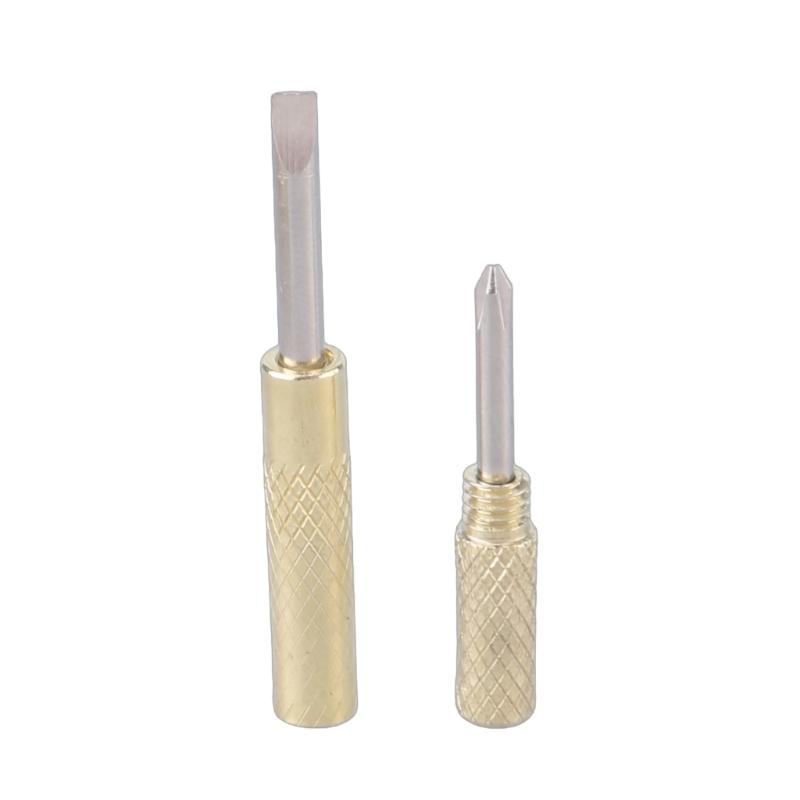 6 In 1 Multifunction Hammers Screwdriver Set Copper Steel Gold Hammers Hand Tool Kit for Watchmaker Jewelers Eating