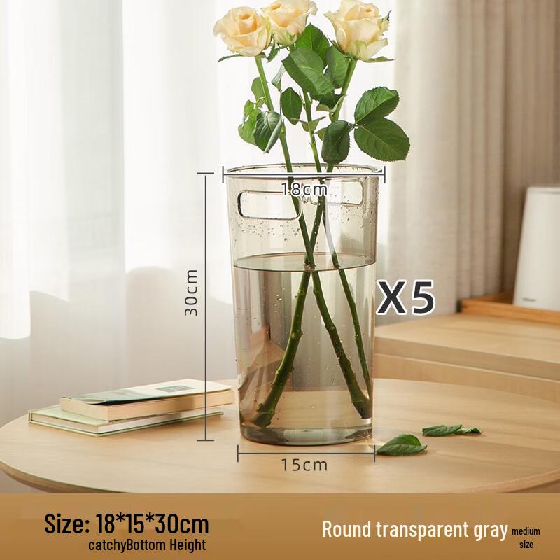 Portable Acrylic Flower Awakening Bucket Vase
