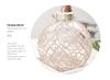 Exquisite 8cm Christmas Ornaments: Set of 6 Transparent Color-Painted Balls in Gift Box for Tree Decoration