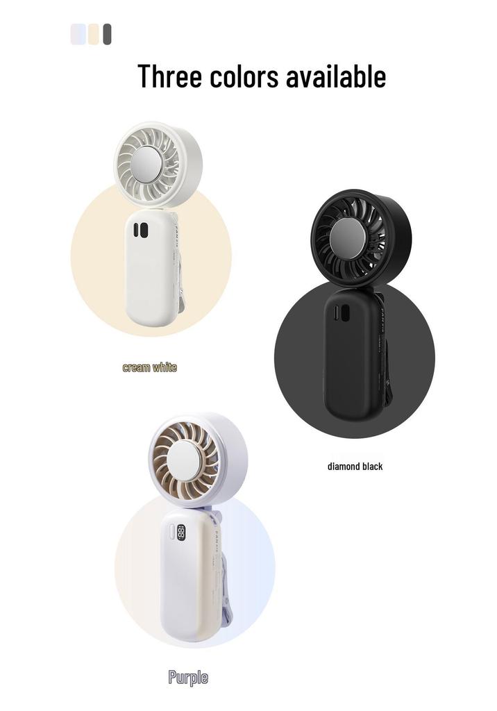 Creative 2026 Mini Clip-on Semiconductor Cooling Fan with Brushless Motor