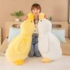 Cross-border New Lying Duck Creative Soft Cute Fried Duck Cloth Doll Sofa Pillow Girl Doll Throw Pillow