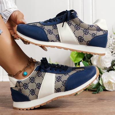 Modetrend Mode 2024 Frühling Neue Sneaker Damen Schnürschuhe Vulkanisierte Schuhe Rutschfest Bequem Basketballschuhe Zapatos De Mujer