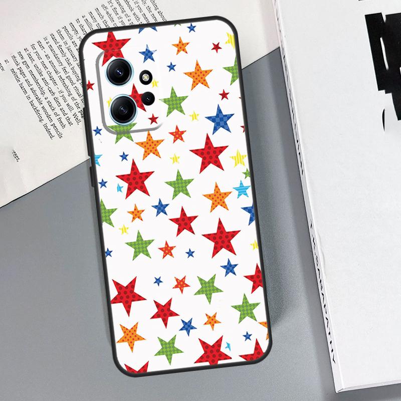 STARS COLOURFUL Case For Xiaomi Redmi Note 14 Pro 10 11 12 13 15 Pro Cover For Redmi 15 13C 12C 10C 14C 15C