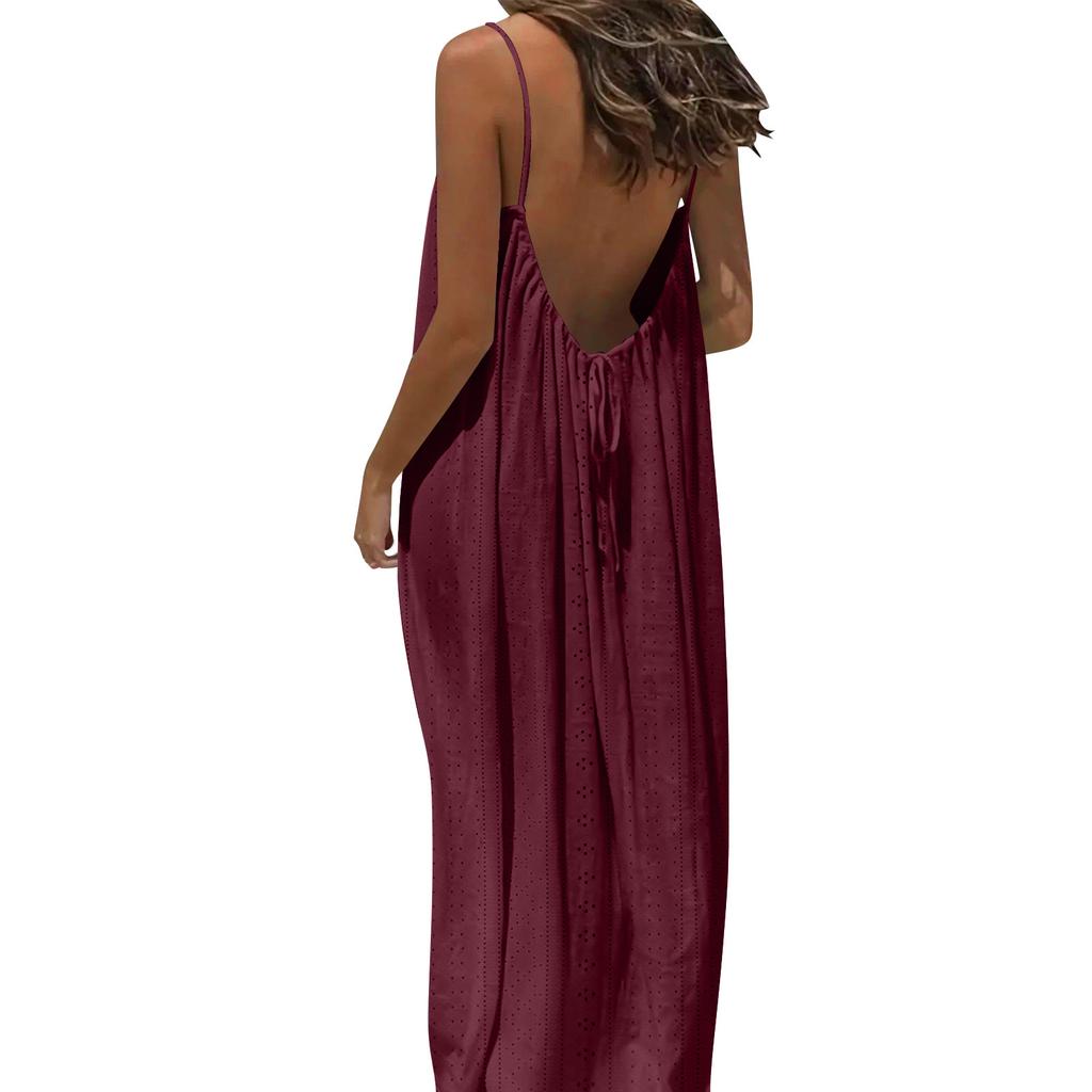 Women's Fashionable Loose-Fit -Color Casual Dress