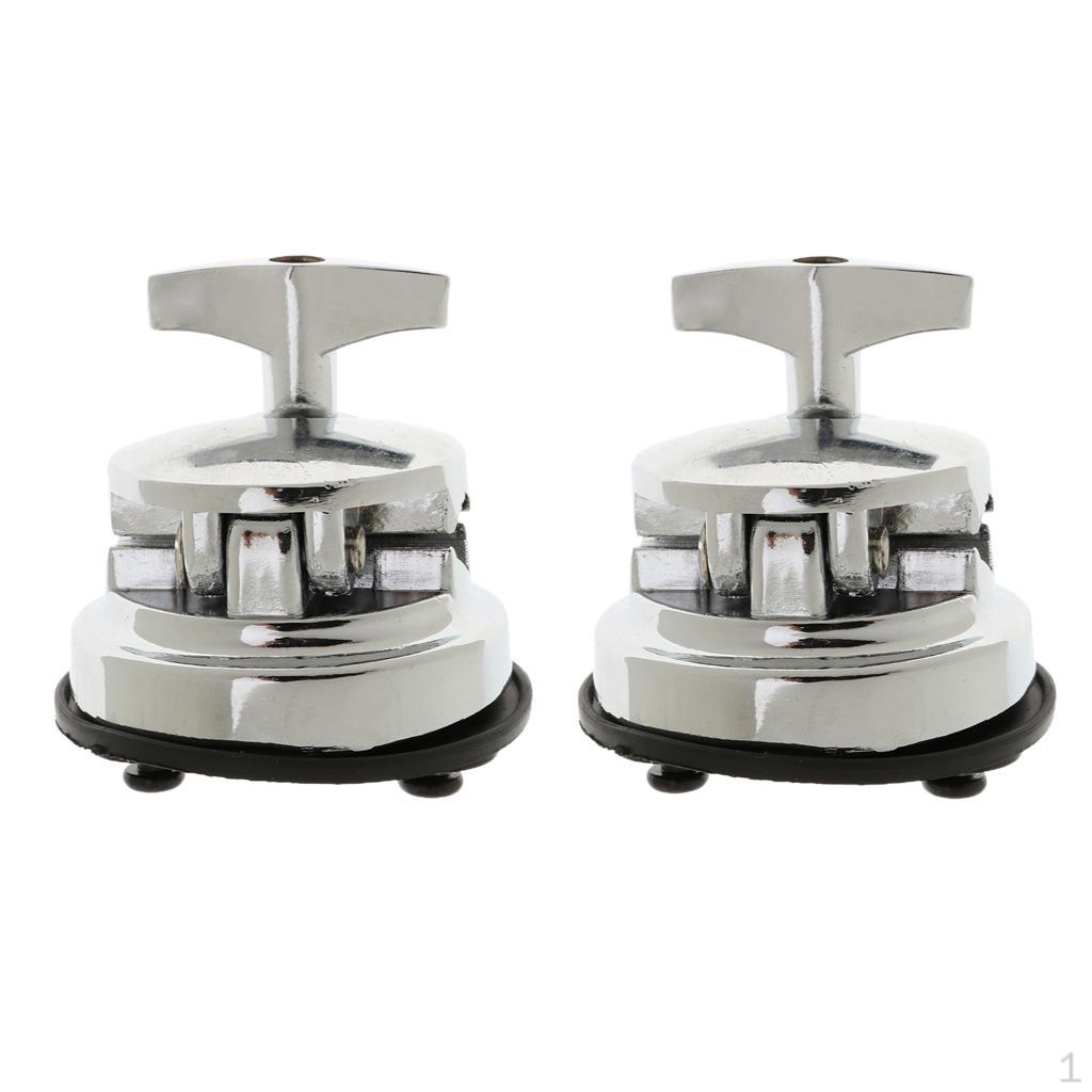 6 Pieces Drum Holder Base Plate Rack Clamp Tom Mount Bracket , 2 Type A