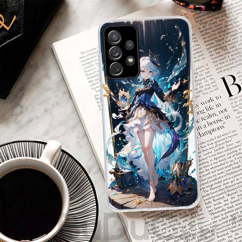 Genshin Impact Furina Cover For Samsung Galaxy A52 A42 A32 A22 A12 A50 A51 Phone Case A70 A71 A40 A41 A30S A31 A20E A21S A10S Ga