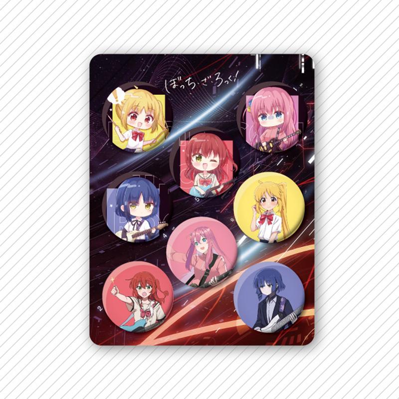 8 Pcs/Set Anime Tinning Tinplate Brooch Sanrio Backpack Badge Souvenir Clothing Gift For Friends