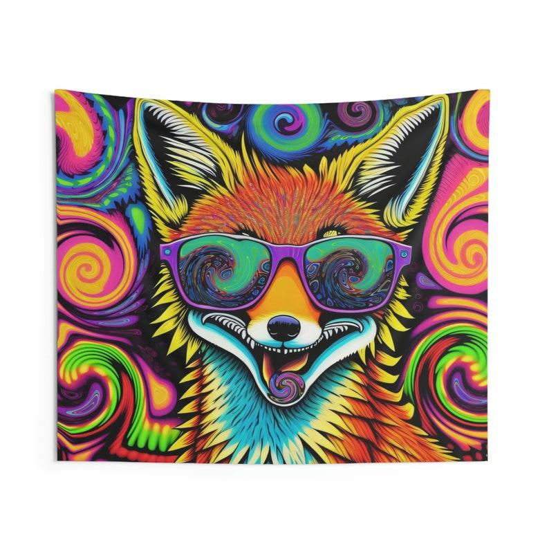 Twisted Fox tapestry 75x100
