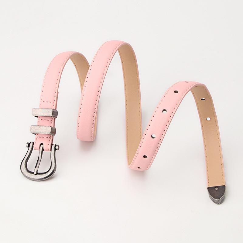 Womens Belt With Alloy Pin Buckle And Vintage Finish For Daily Use