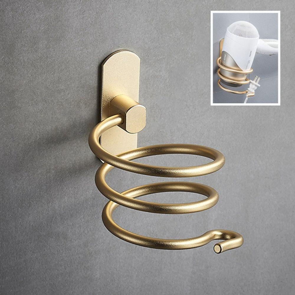 Organizer Spiral Stand Hanger Hair Dryer Holder Storage Shelf Hairdryer Rack Bathroom Accessory