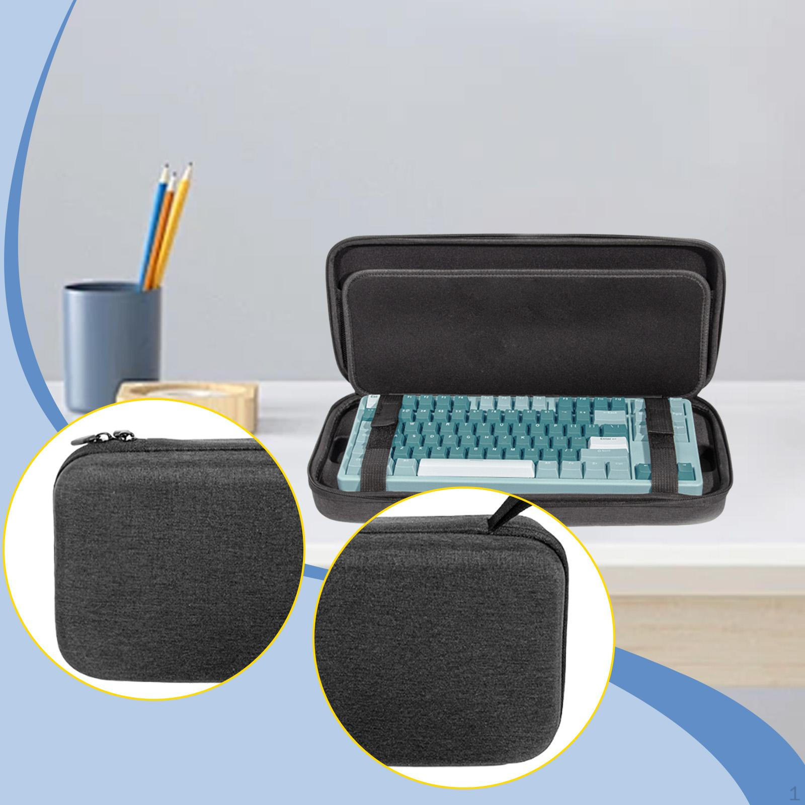 Hard Storage Case Organizer Gaming Keyboard Bag Practical EVA Sturdy Travel for 87 Keys