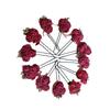 @ Fancy Red Rose Flower Metal Jura Pin For Hair  Bun Set Of 12 UKR916_60%OFF