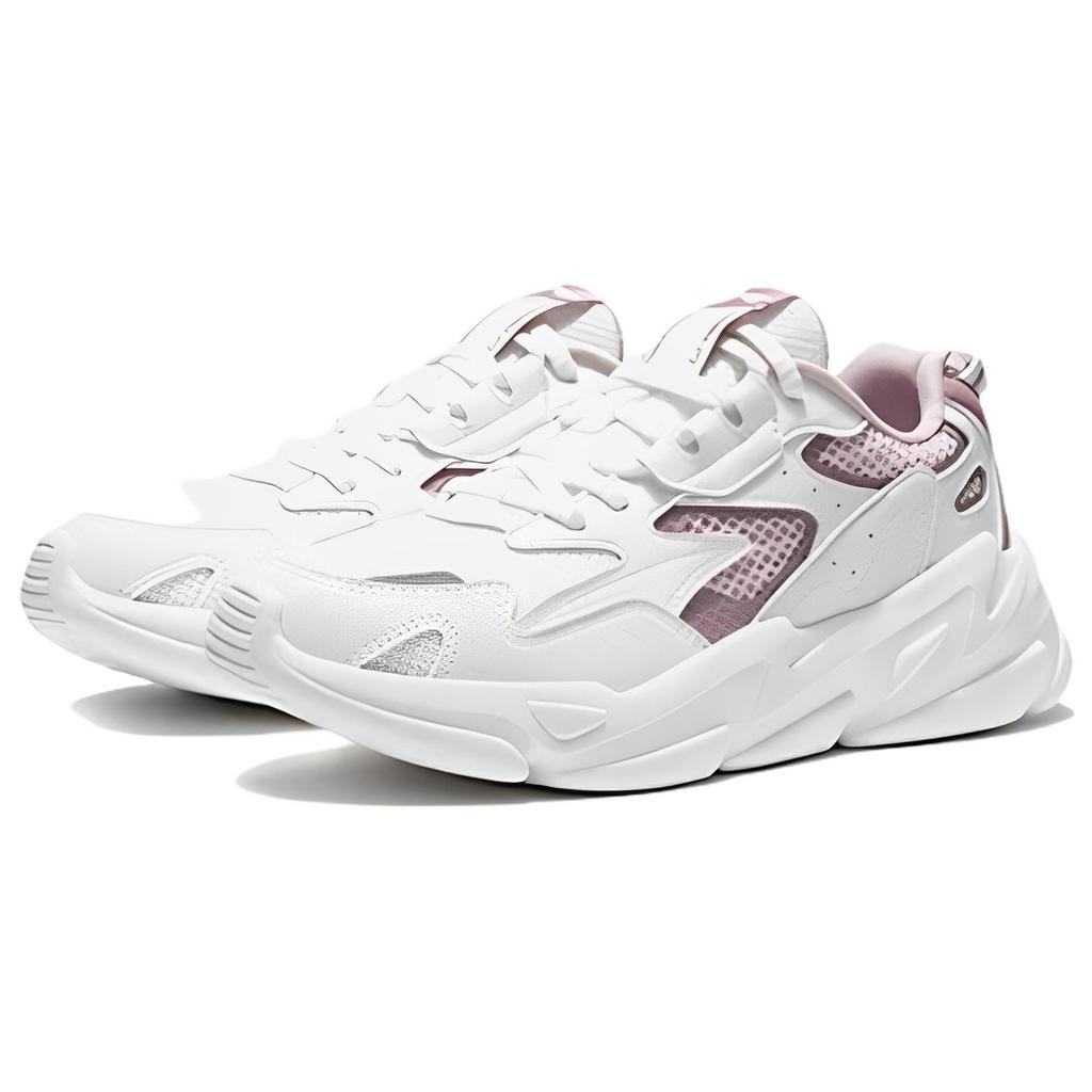 Li Ning Still Shadow Low Top Sports Casual Shoes Women's White Purple AGLS054-3