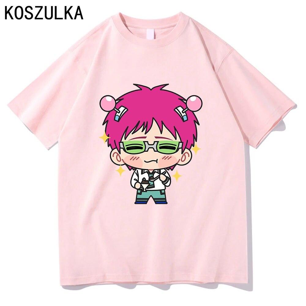Hot Anime Saiki K T-shirt High Quality Cotton Tee Shirt Summer T Shirts Graphic Sudaderas Kusuo Unisex/women Hip Hop Sweatshirts Unisex
