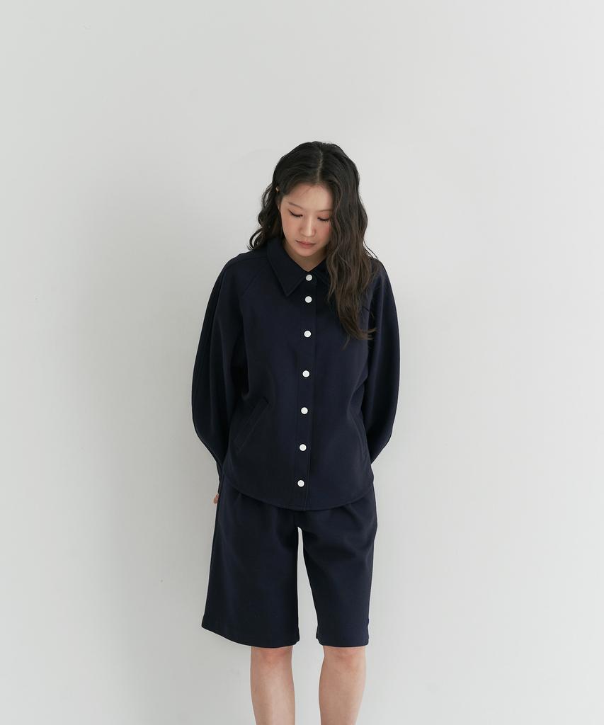 Peulleio French Terry Length Pants_Navy