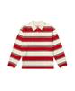 Banwonateullie A3509 Multi-Stripe Collar T-Shirt_Red