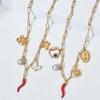 Stylish European-American DIY Stainless Steel Pendant Necklace for Women