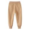 Autumn/Winter Solid Color Kids' Terry Sweatpants: European & American Style for Boys, Small/Medium.