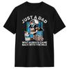 Oversized Tshirt Just A Dad Who Always Came Back With The Milk Funny Fathers Pure Cotton T Shirts Fashion Tshirt