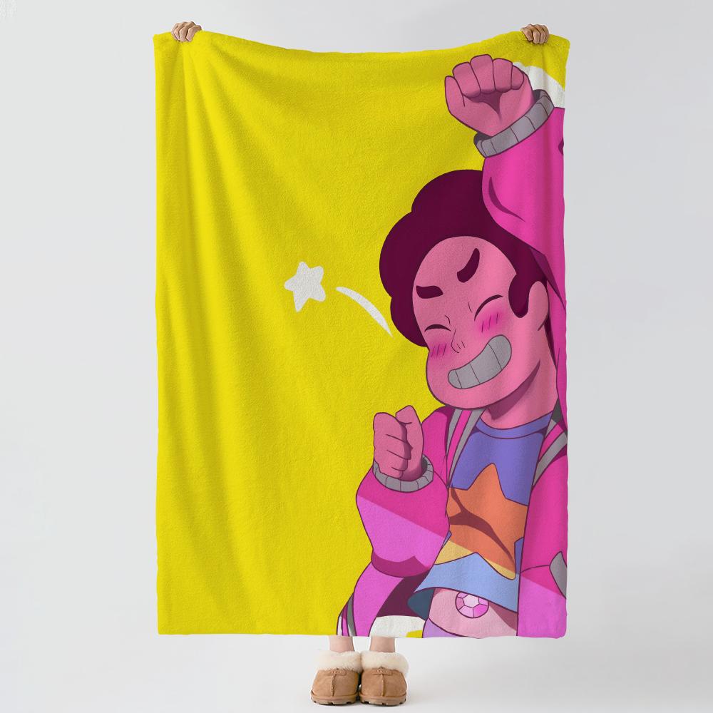 Cartoon S-Steven Universe-e Wurf Dicke Komfort Flanell Steppdecke, Mehrzweckgebrauch Innen Außen Tägliches Nickerchen