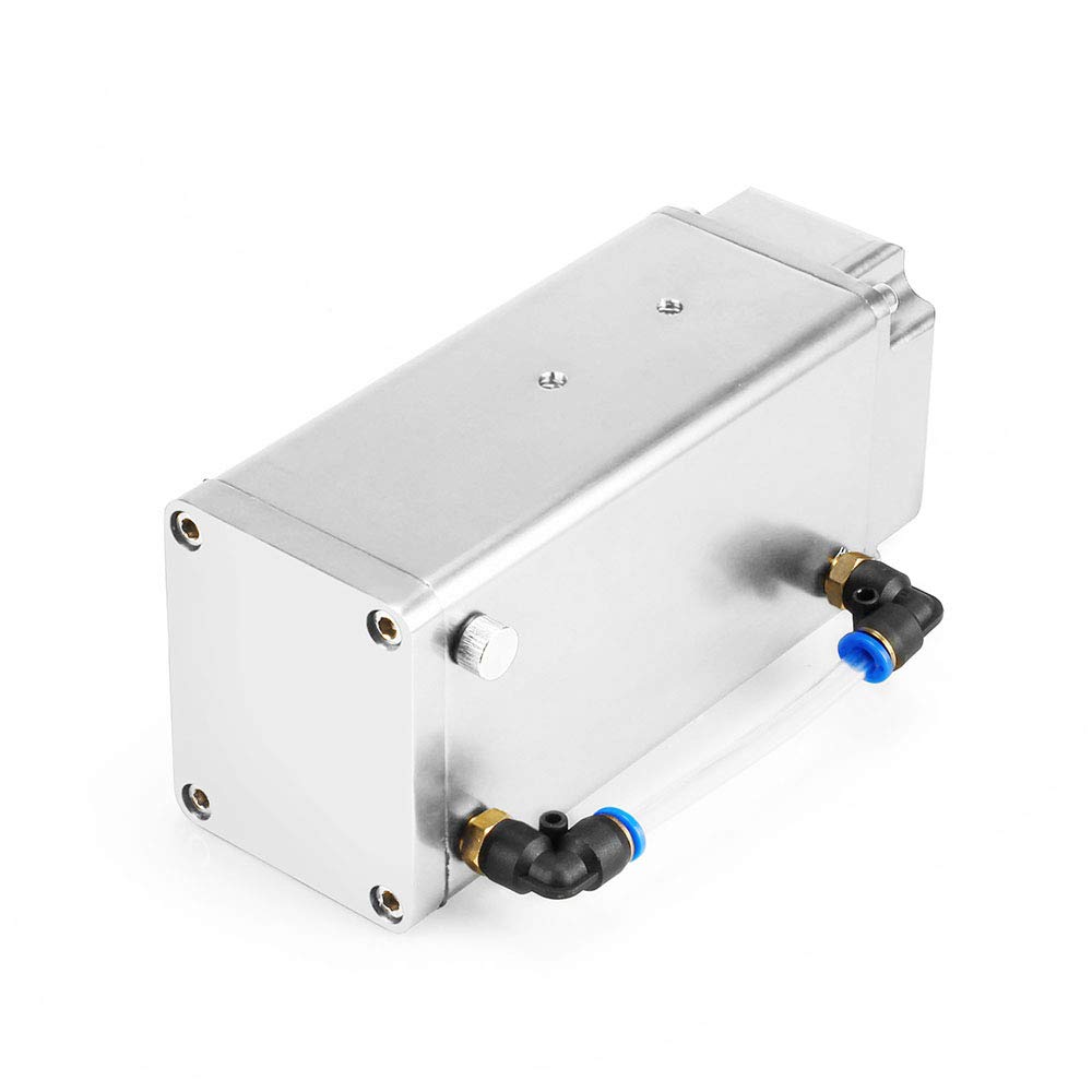 ZS Catch Tank, Aluminum, Cylindrical Type, Aluminum with Hose, Universal Use, For Automobiles and Motorcycles (Silver 2)