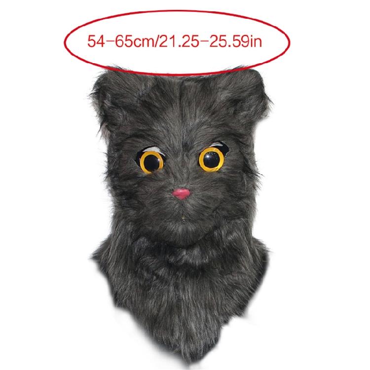 Maschera da Gatto Realistica con Bocca Mobile Maschera Animale con Testa Mobile Costume Cosplay