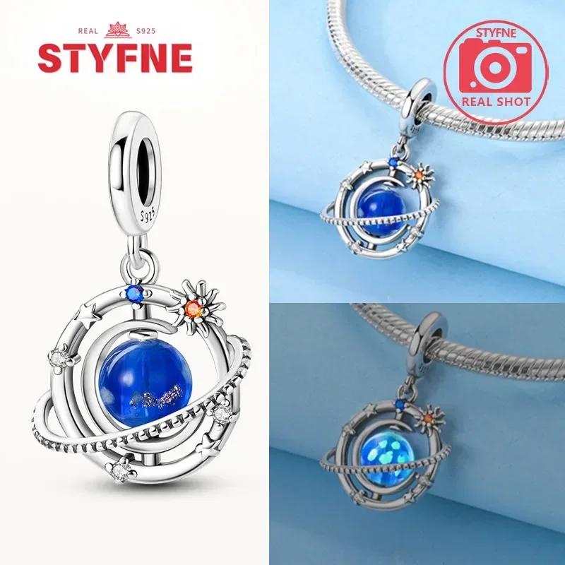 copper Astronaut Spaceship Space Collection Charm Bead Charms Bead Charms Compatible With Authentic Bracelets for Women Do It Yourself Jewellery Gift