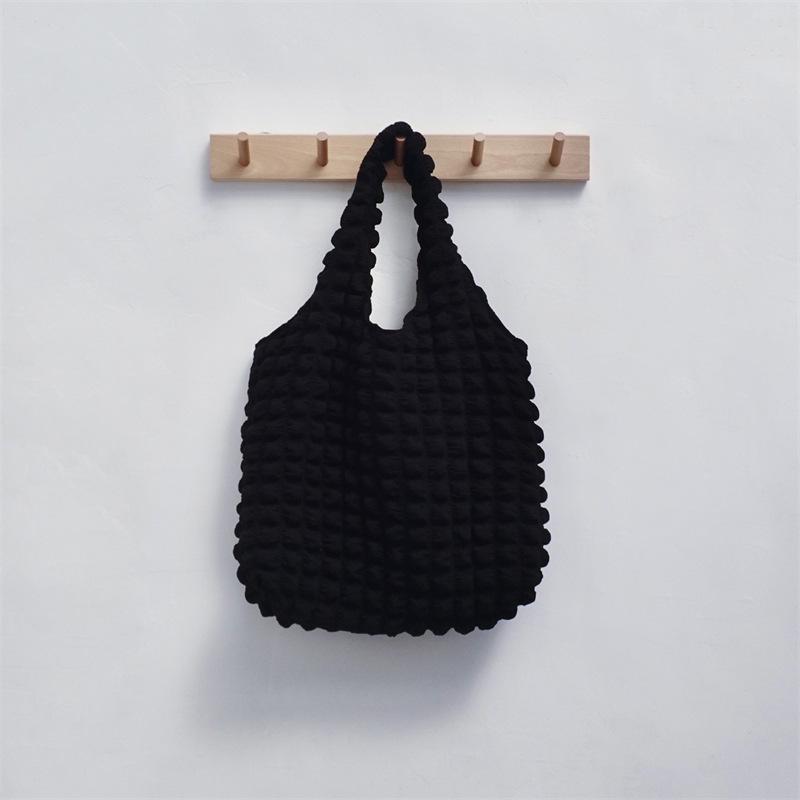 Cloud Bubble Flower Shoulder Bag New Vest Bag Female Student Simple Handbag Canvas Bag Shopping Bag