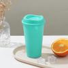 5pcs Plastic Coffee Cup 475ml Single-layer PP Material Cola Cup with Lid Leak-proof Portable Cold Drink Packging Cup Milk Tea Shop Packaged Cup