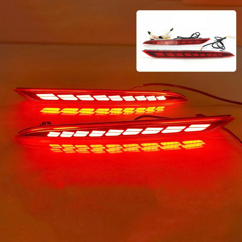 DinCh LED Rear Foglight For Geely EX2 Rear Bumper Foglight Foglamp Fog Light Fog Lamp Brake Lights
