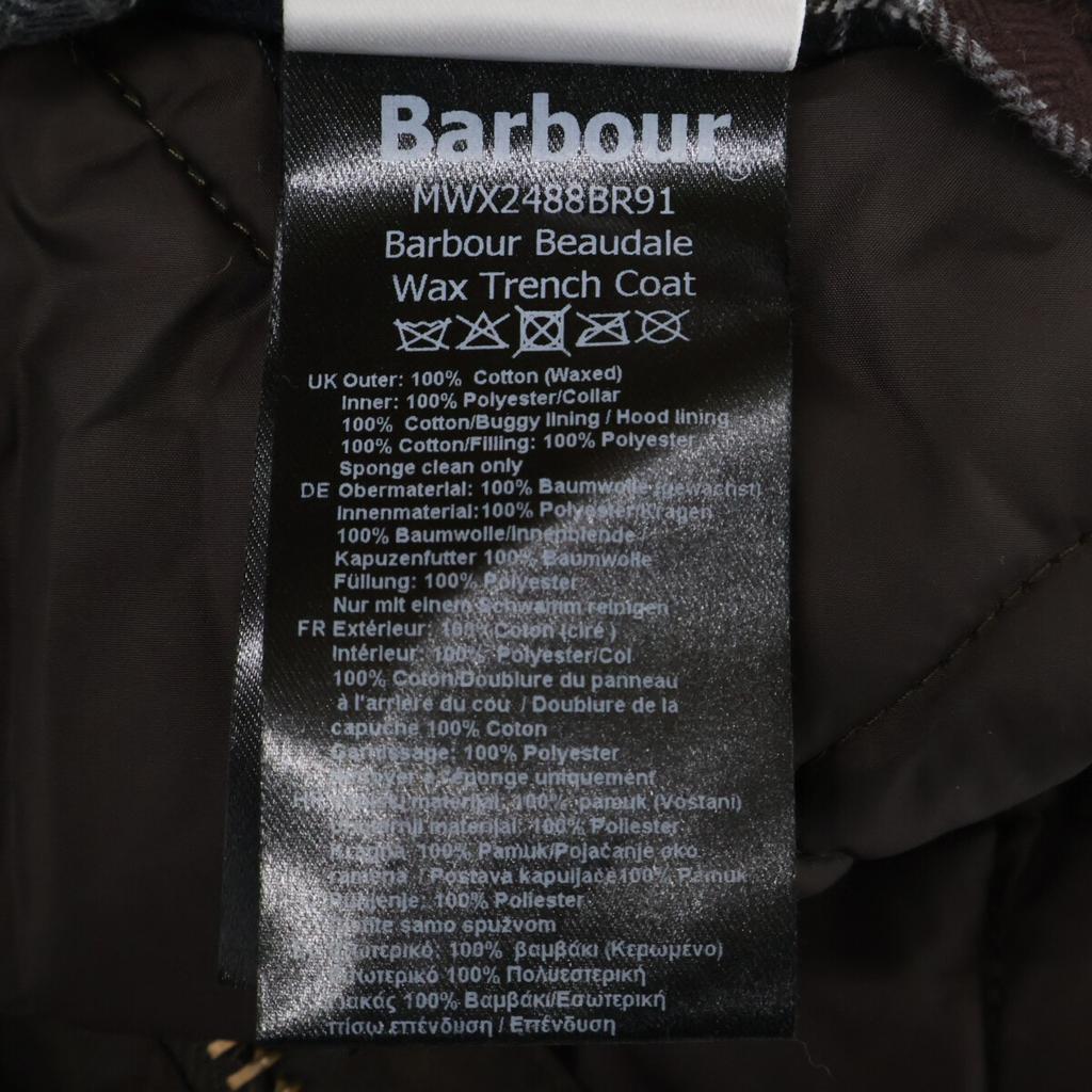 Barbour MWX2488BR91 25AW Bodelle Waxed Trench Coat coat M BrownUsed
