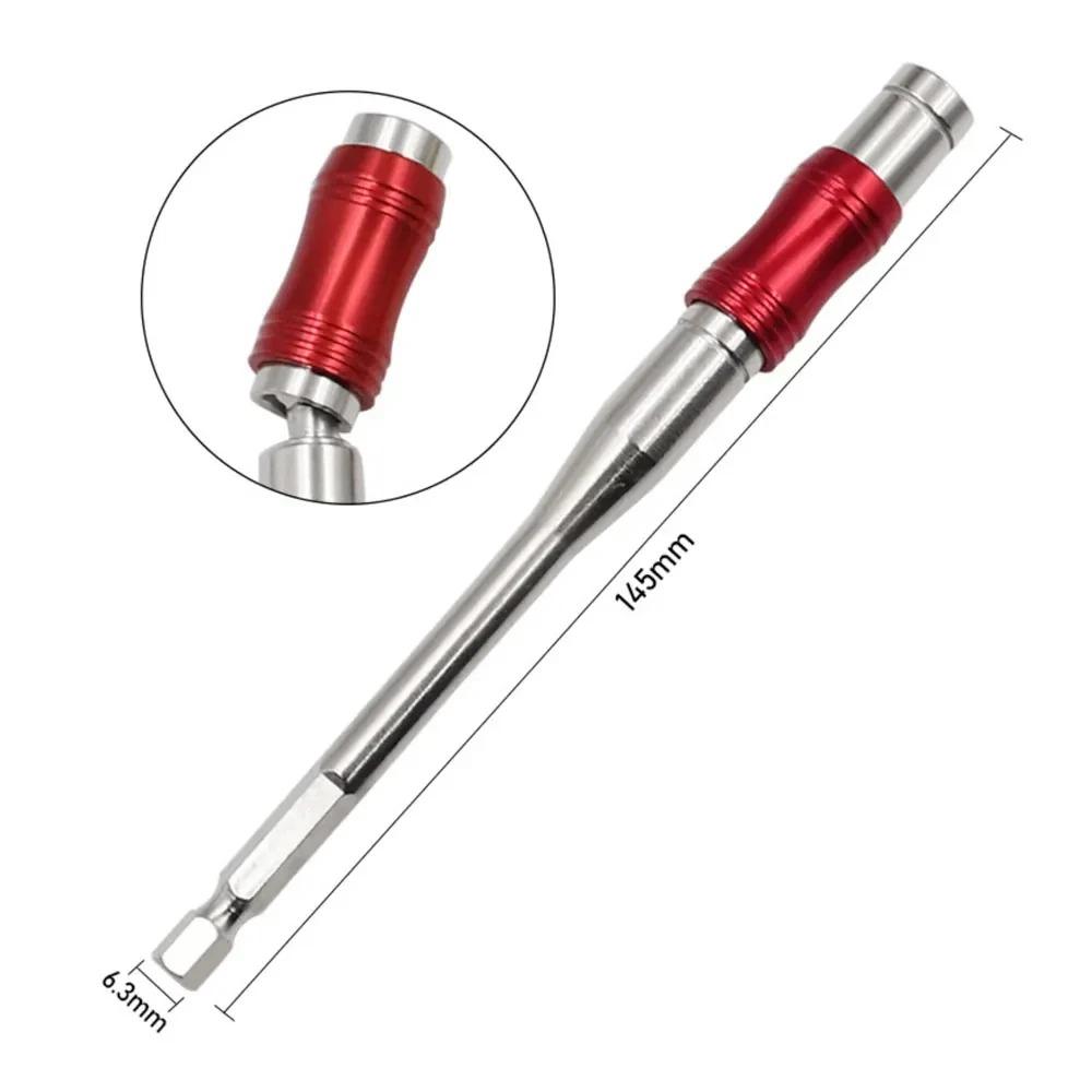 88MM/145MM Long Magnetic Ring Screwdriver Bits Drill Hand Tools Drill Bit Extension Rod Quick Change Holder Drive Guide Screw AA