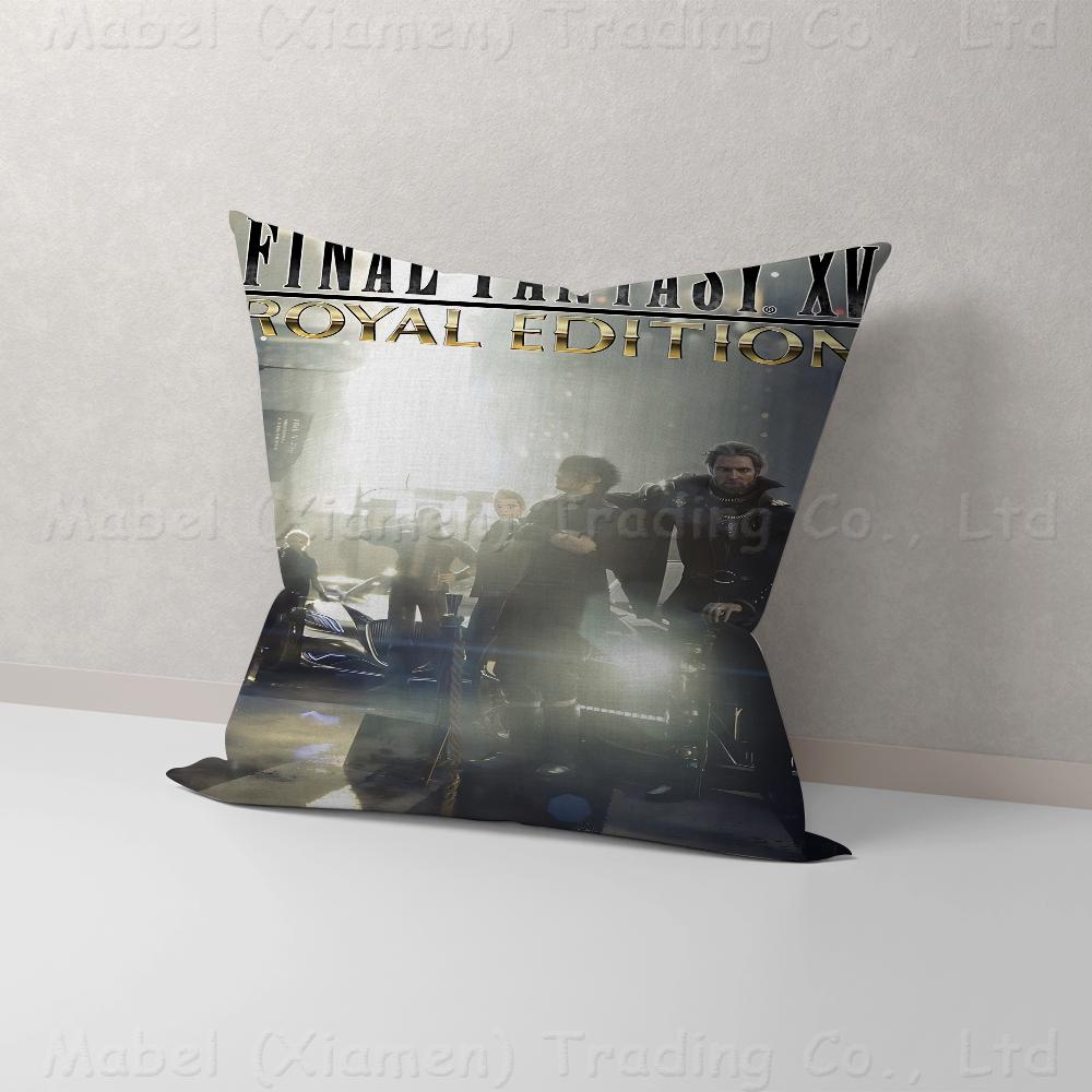 Final Fantasy Game Series Personalized Picture Text Home Decorative Pillows Household Gifts 45x45cm