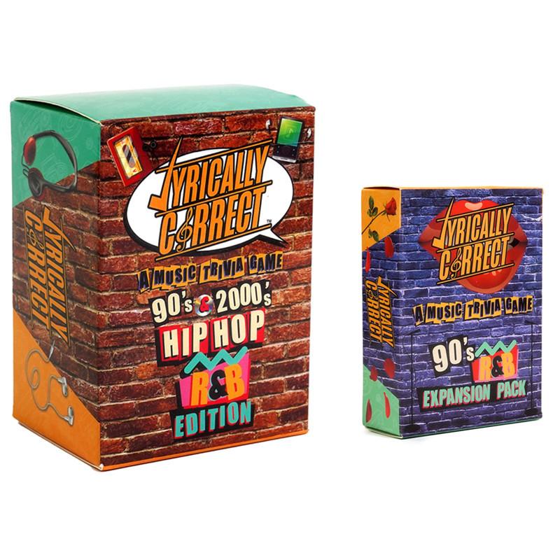 Lyrically Correct Card Hip Hop Musics Fun for Adults Party Family Night Games