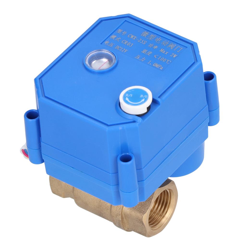 Electric Ball Valve BSP Brass Motorized Mini DN15 1 2in DC12V 3 Wire Setup Accessory