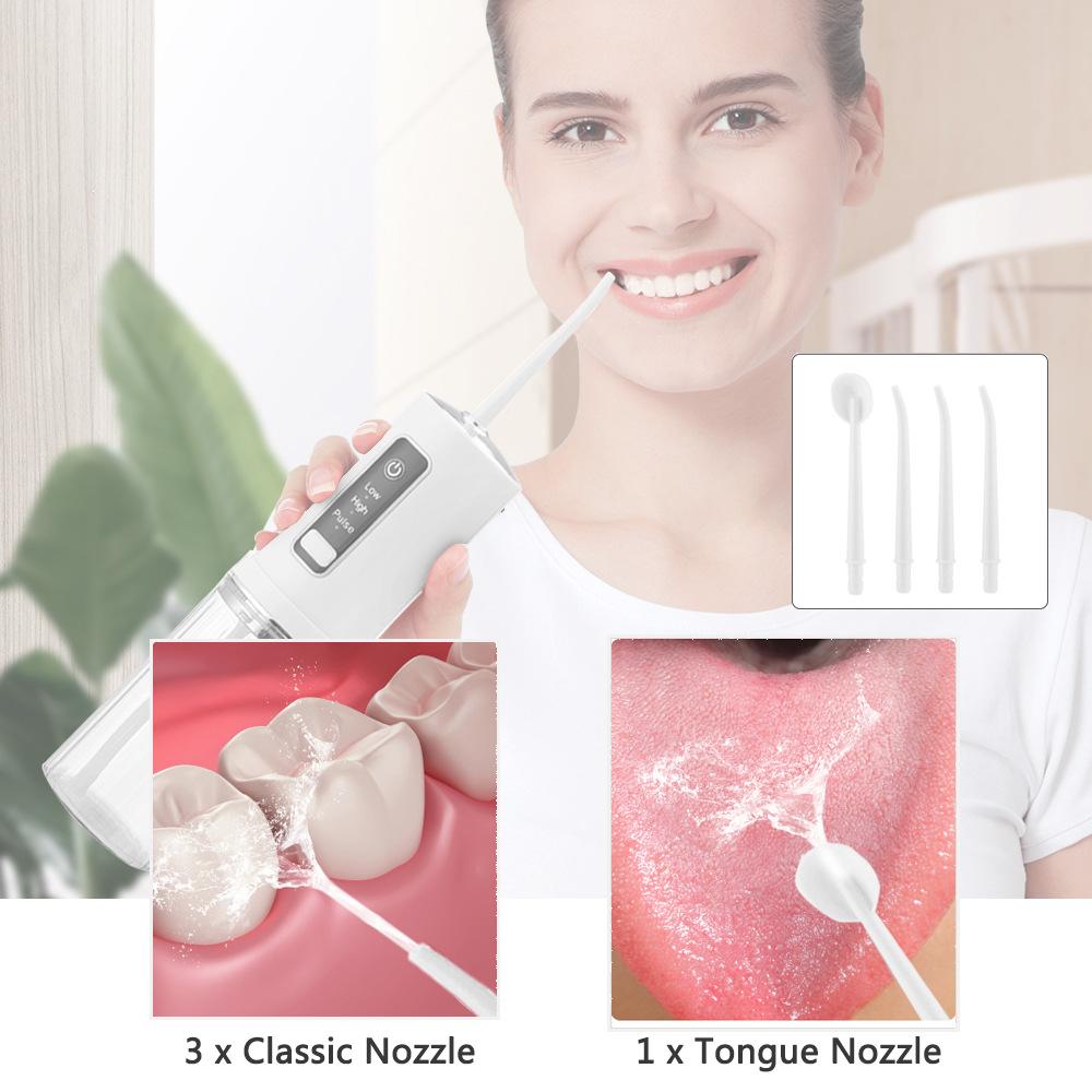 Portable Irrigators Electric Oral Irrigator Foldable Dental Water Jet Flosser USB 3 Mode Portable Water Jet Floss Tooth Pick Waterproof