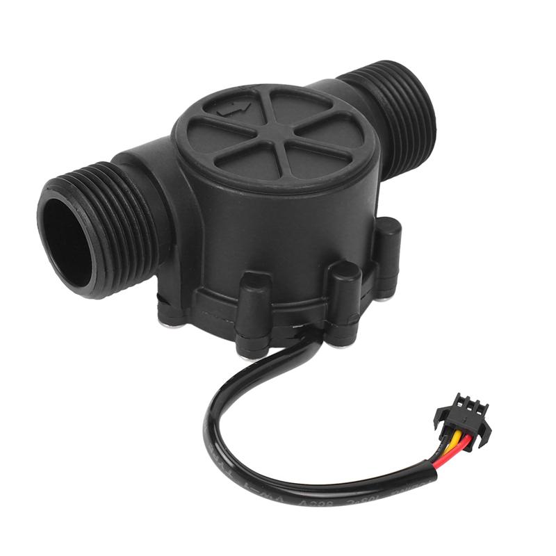 

A96I-4Pcs Water Flow Sensor DN25 DC3.5-24V 1 Inch 2-100L/Min Hall Flowmeter Heat Pump Water Heater Flow Meter Switch Counter