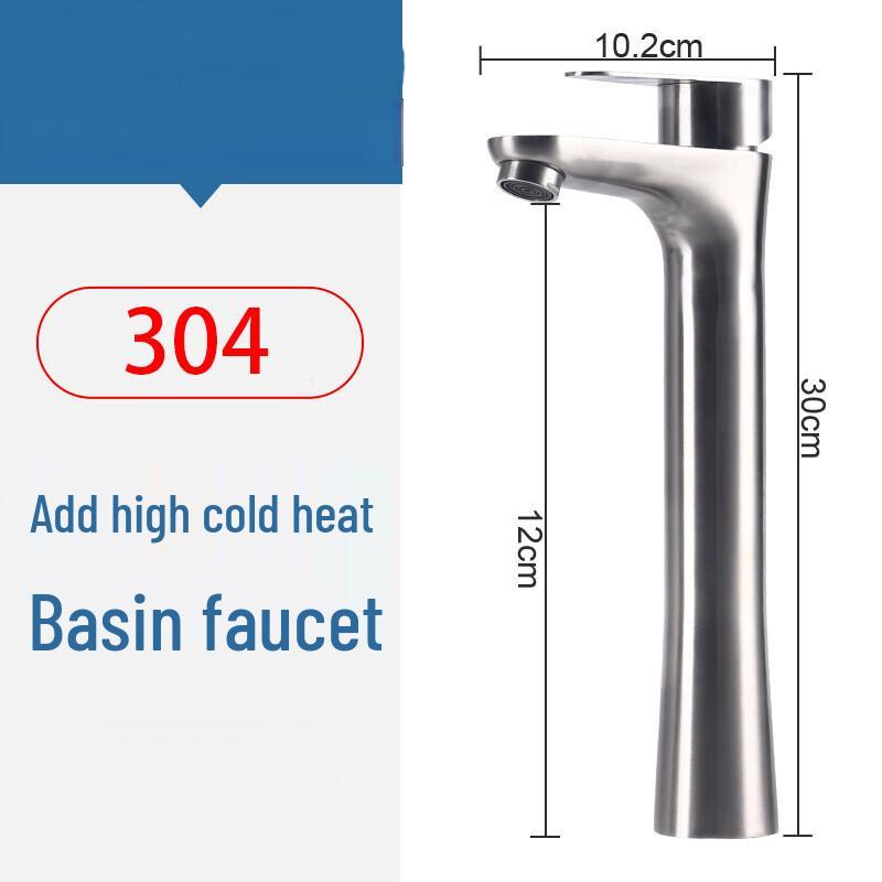 Elevated Wall-Mounted Hot & Cold Basin Faucet
